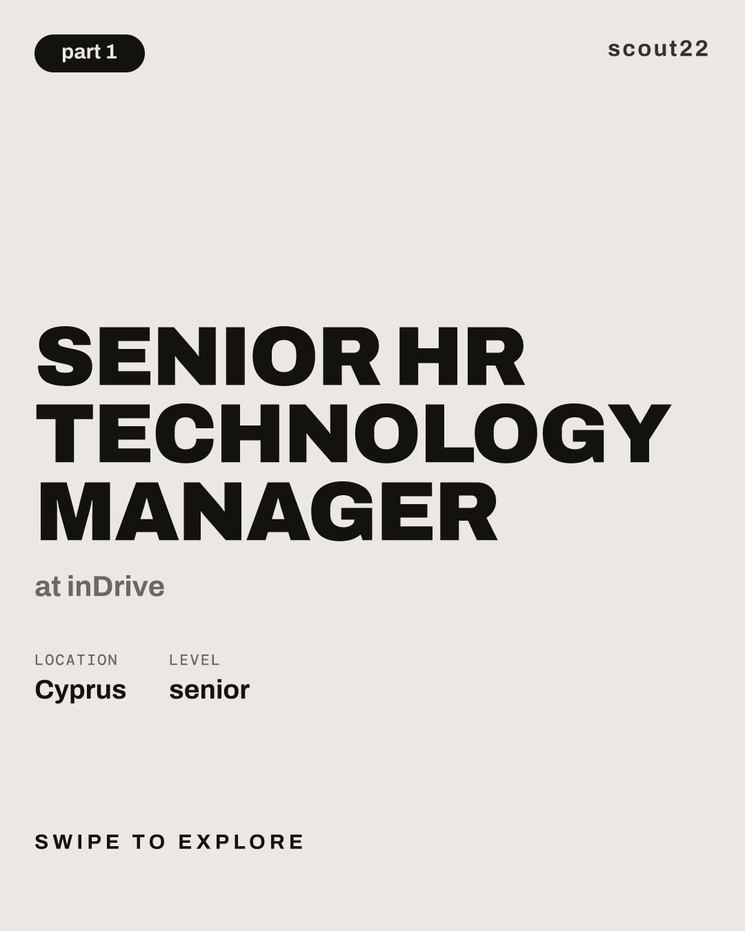 Senior HR Technology Manager at inDrive