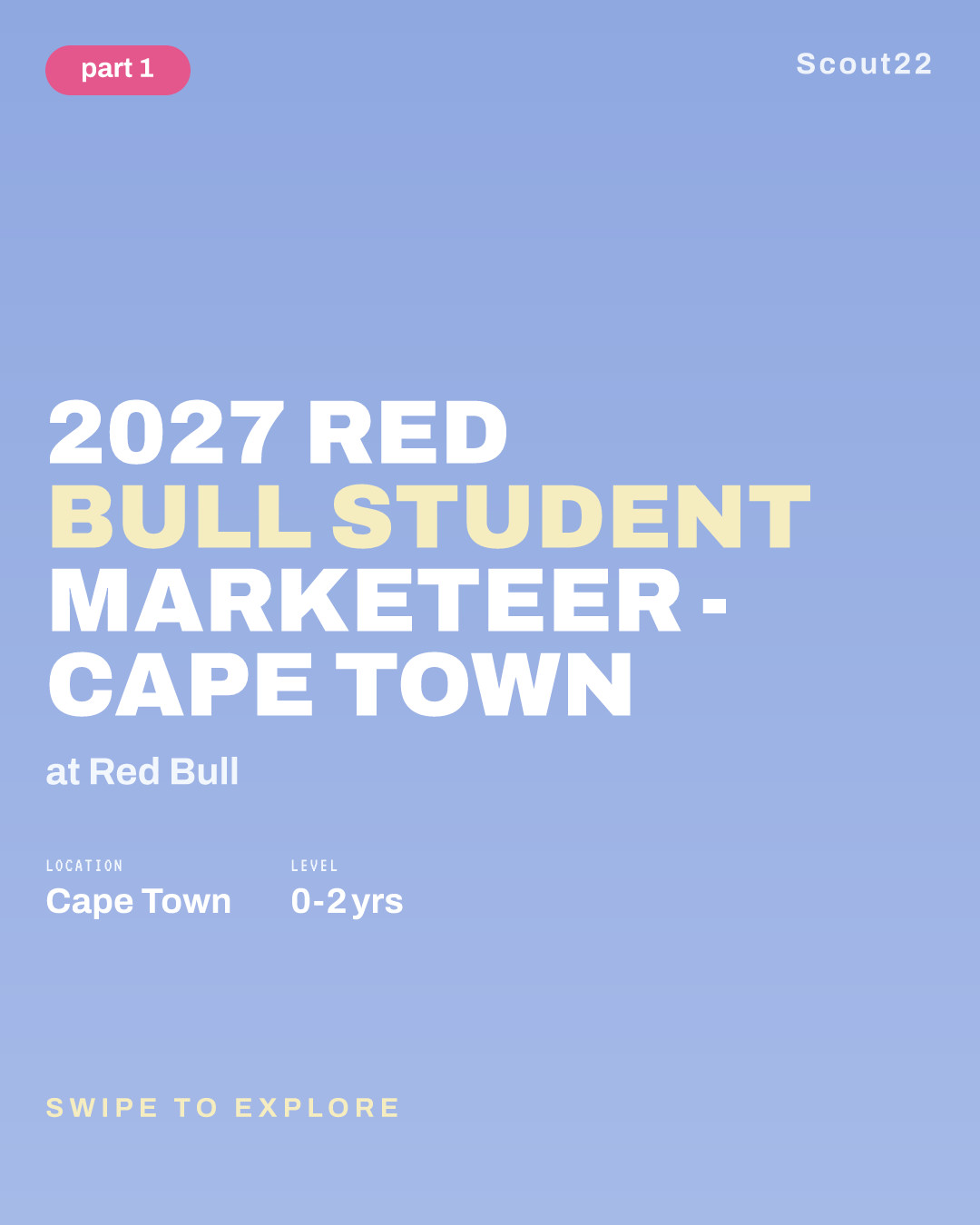 2027 Red Bull Student Marketeer - Cape Town at Red Bull