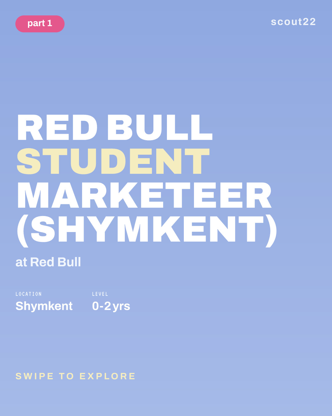 Red Bull Student Marketeer (Shymkent) at Red Bull