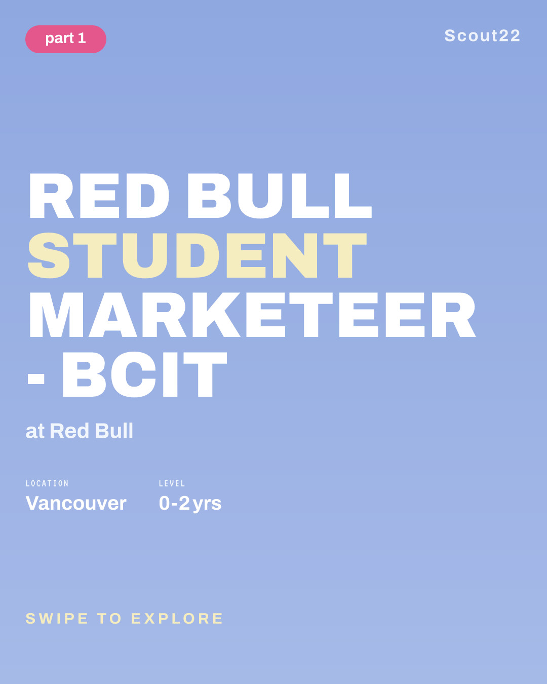 Red Bull Student Marketeer - BCIT at Red Bull