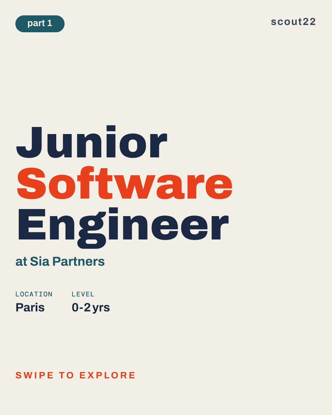 Junior Software Engineer at Sia Partners