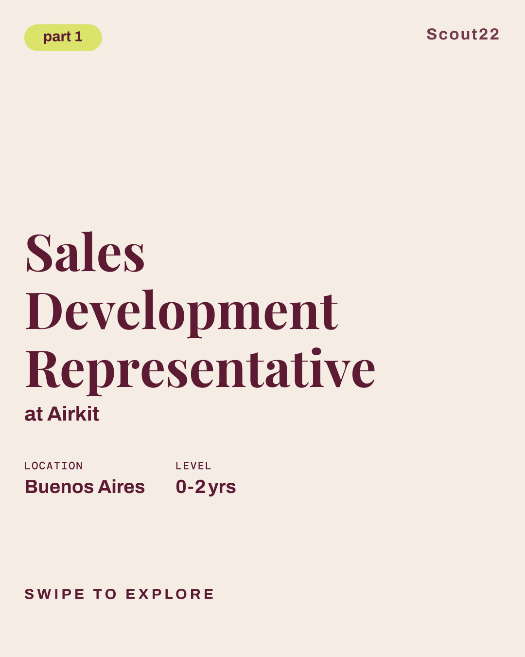 Sales Development Representative at Airkit