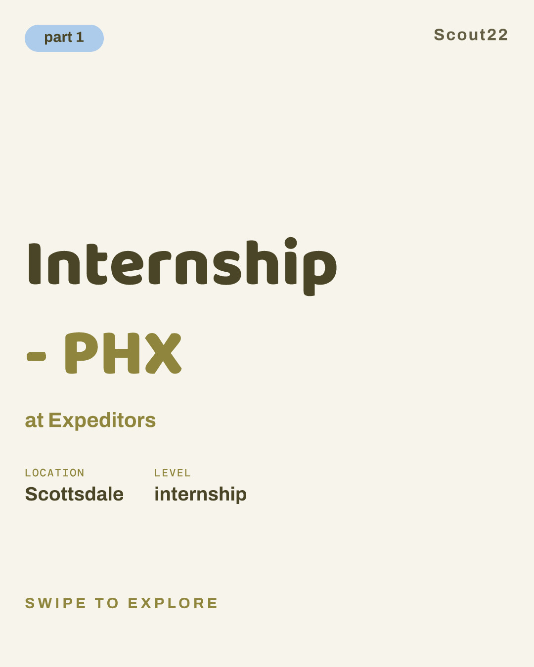 Internship - PHX at Expeditors