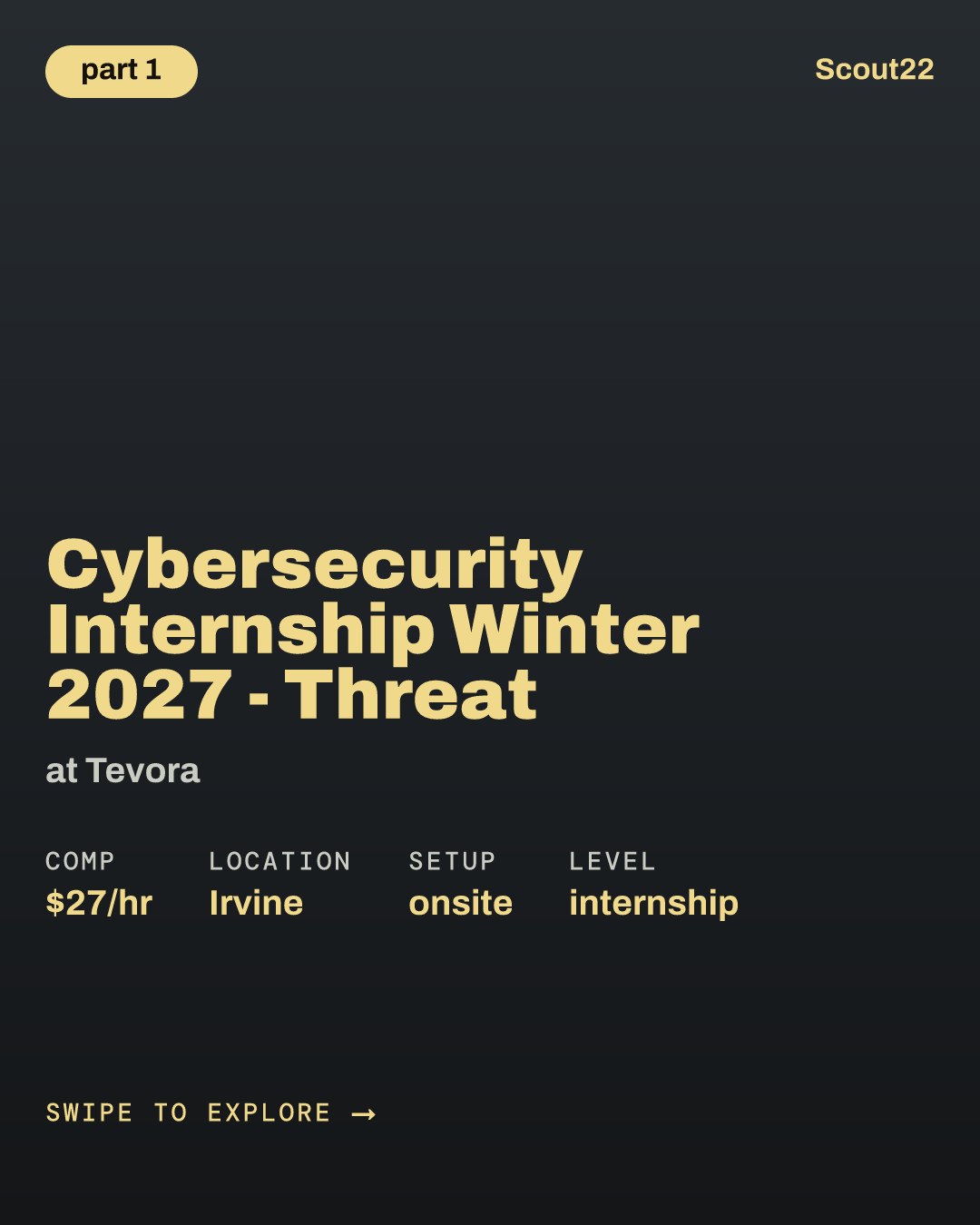 Cybersecurity Internship Winter  2027 - Threat at Tevora