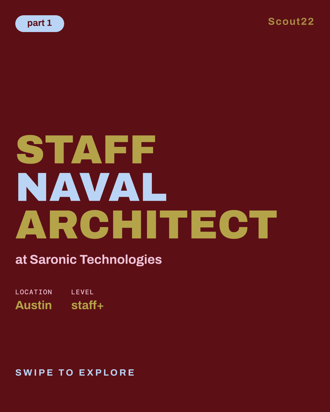 Staff Naval Architect at Saronic Technologies