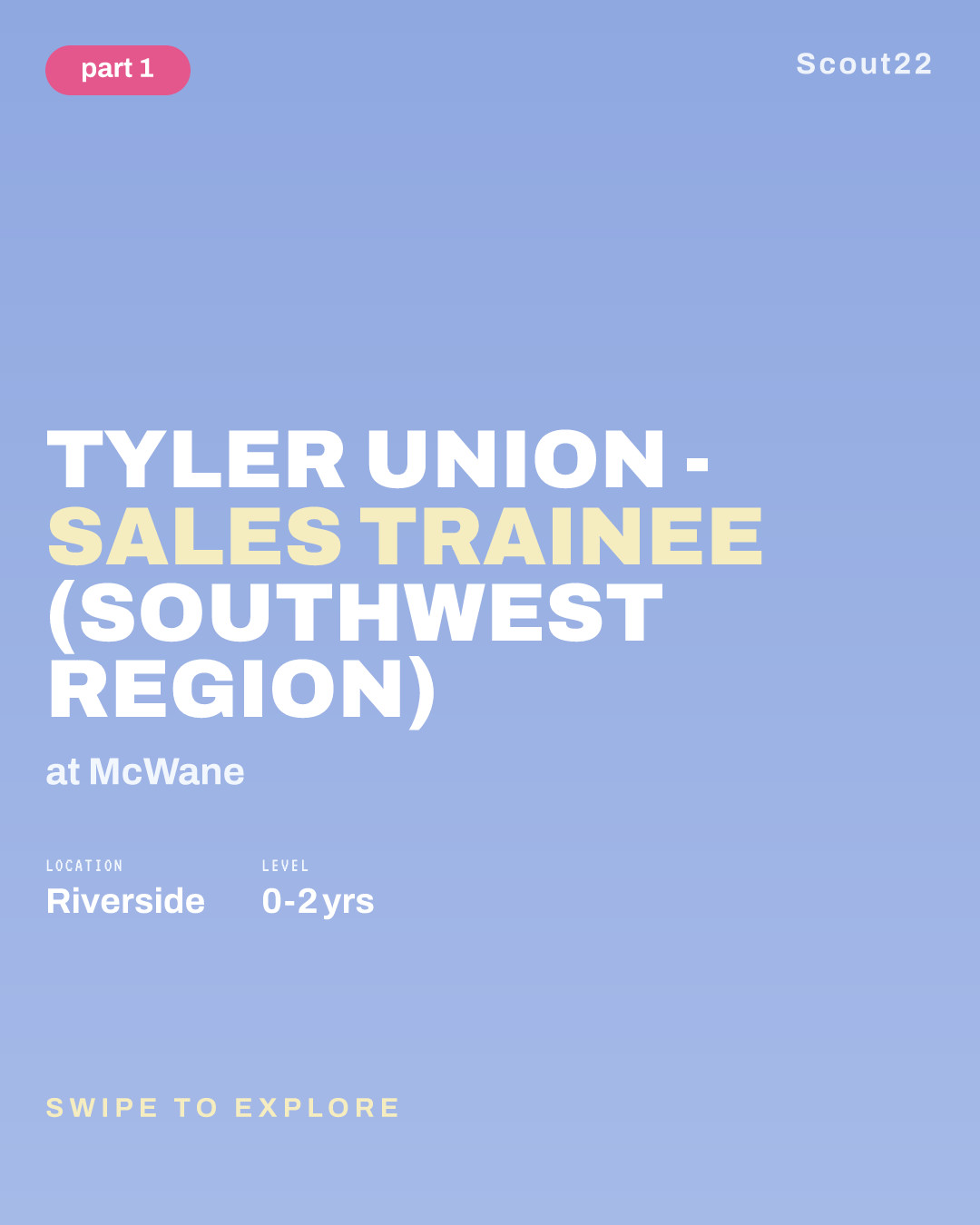 Tyler Union -  Sales Trainee (Southwest Region) at McWane
