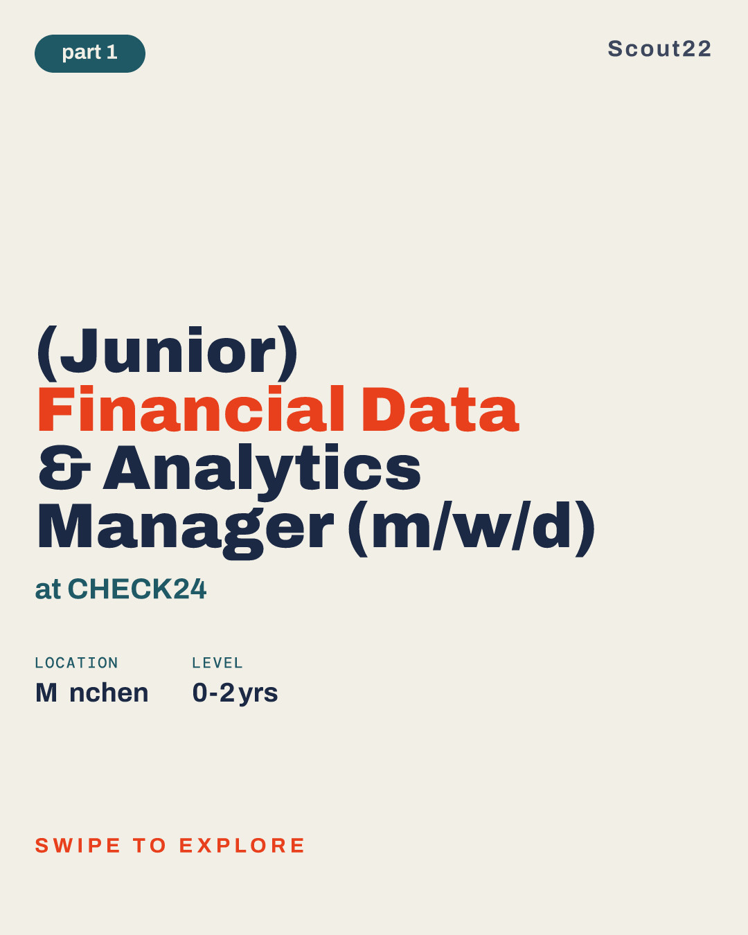 (Junior) Financial Data & Analytics Manager (m/w/d) at CHECK24