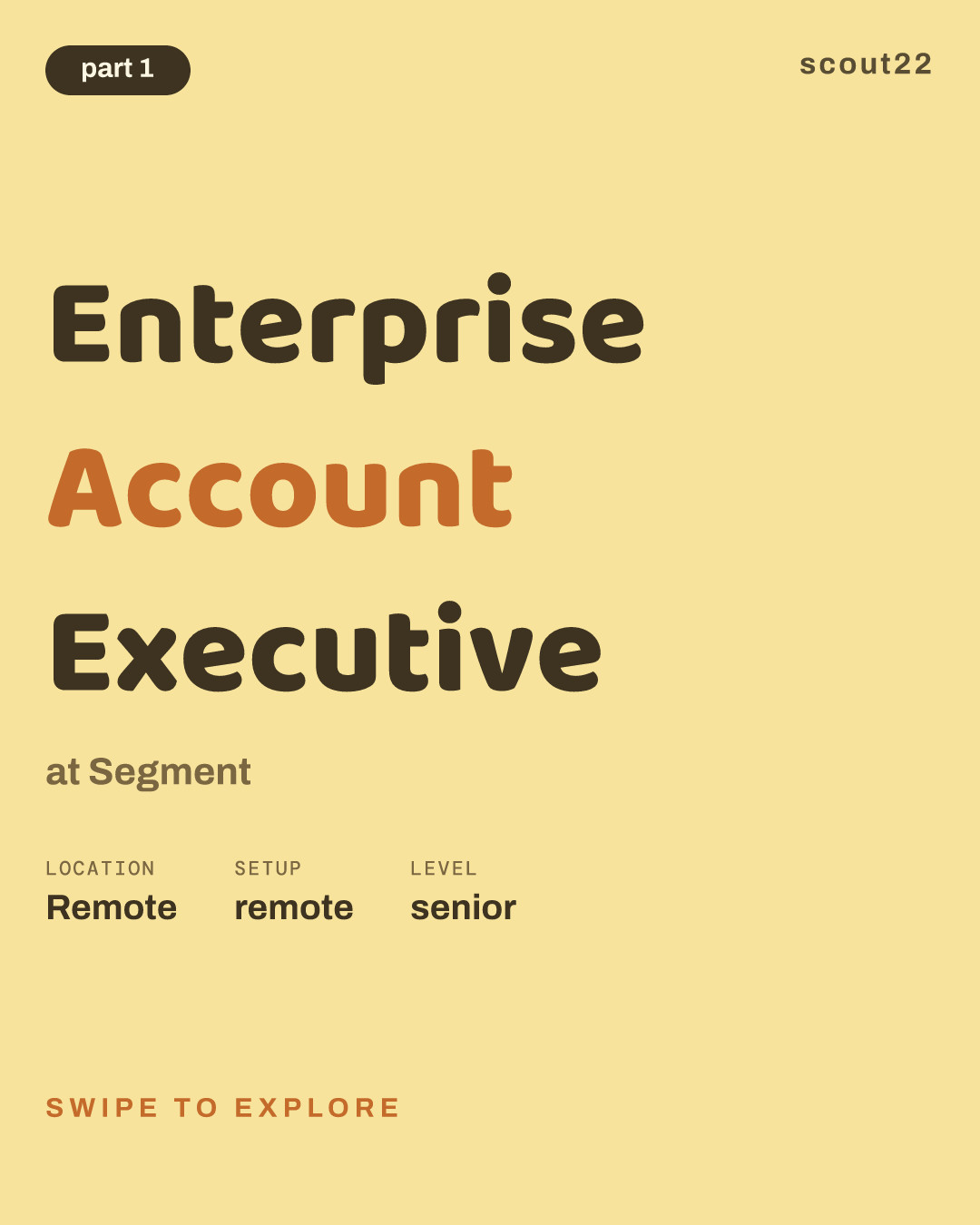 Enterprise Account Executive at Segment