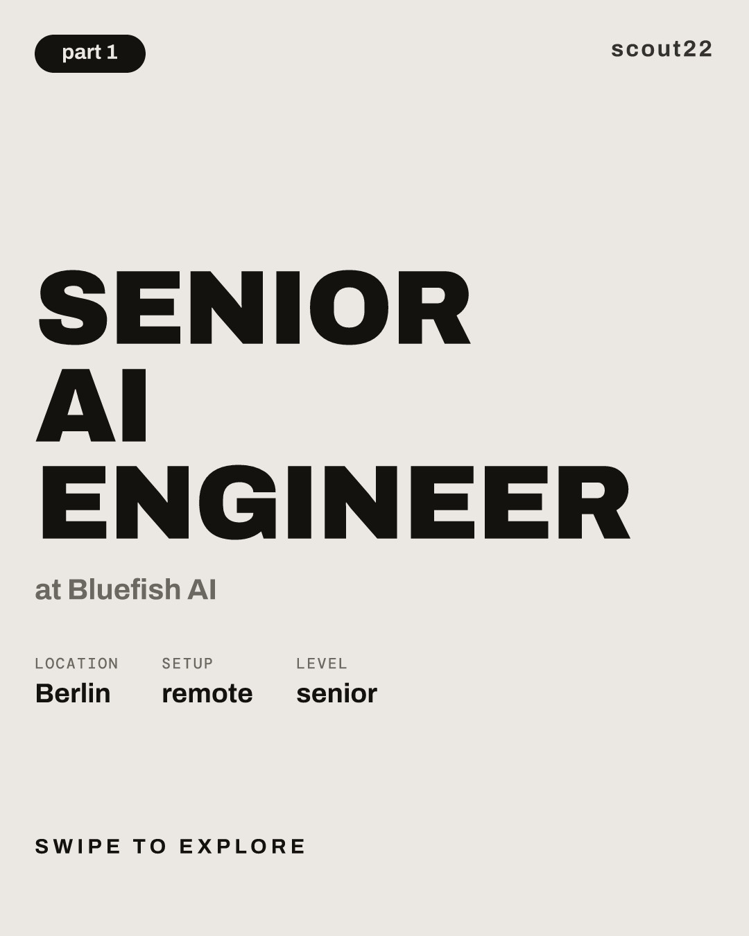 Senior AI Engineer at Bluefish AI