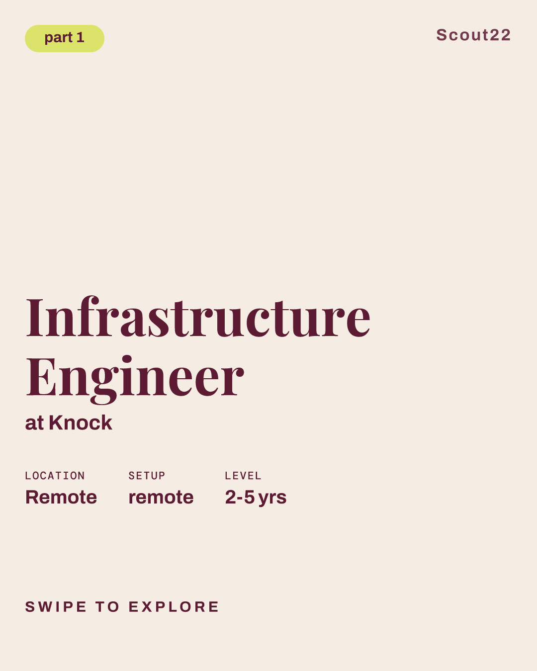 Infrastructure Engineer at Knock
