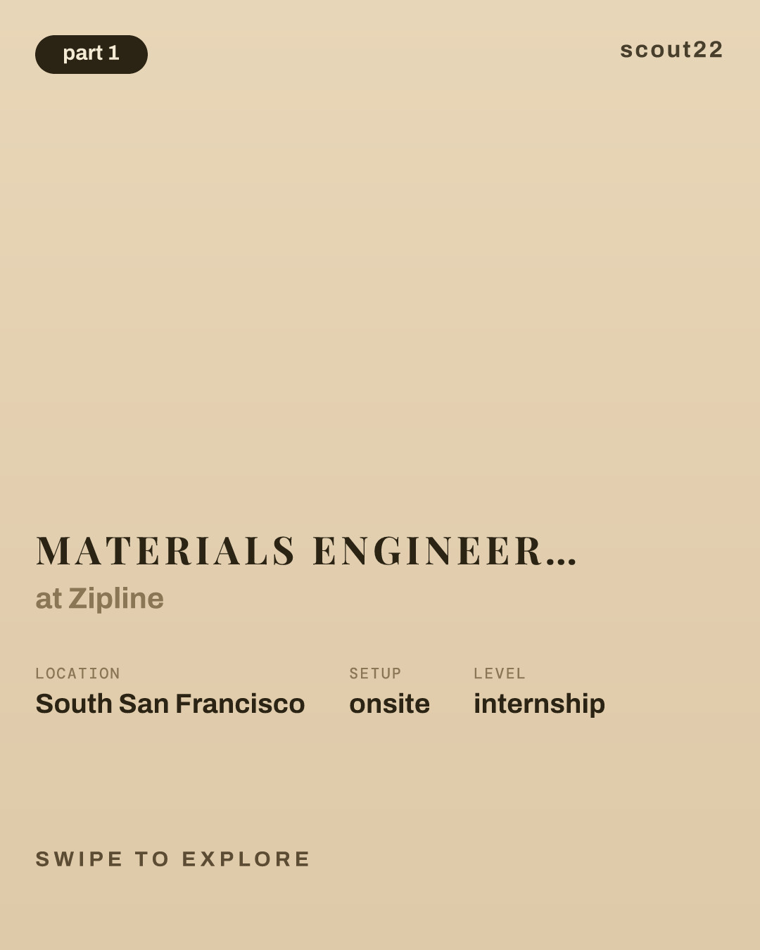 Materials Engineer Intern (Spring & Summer 2027) at Zipline