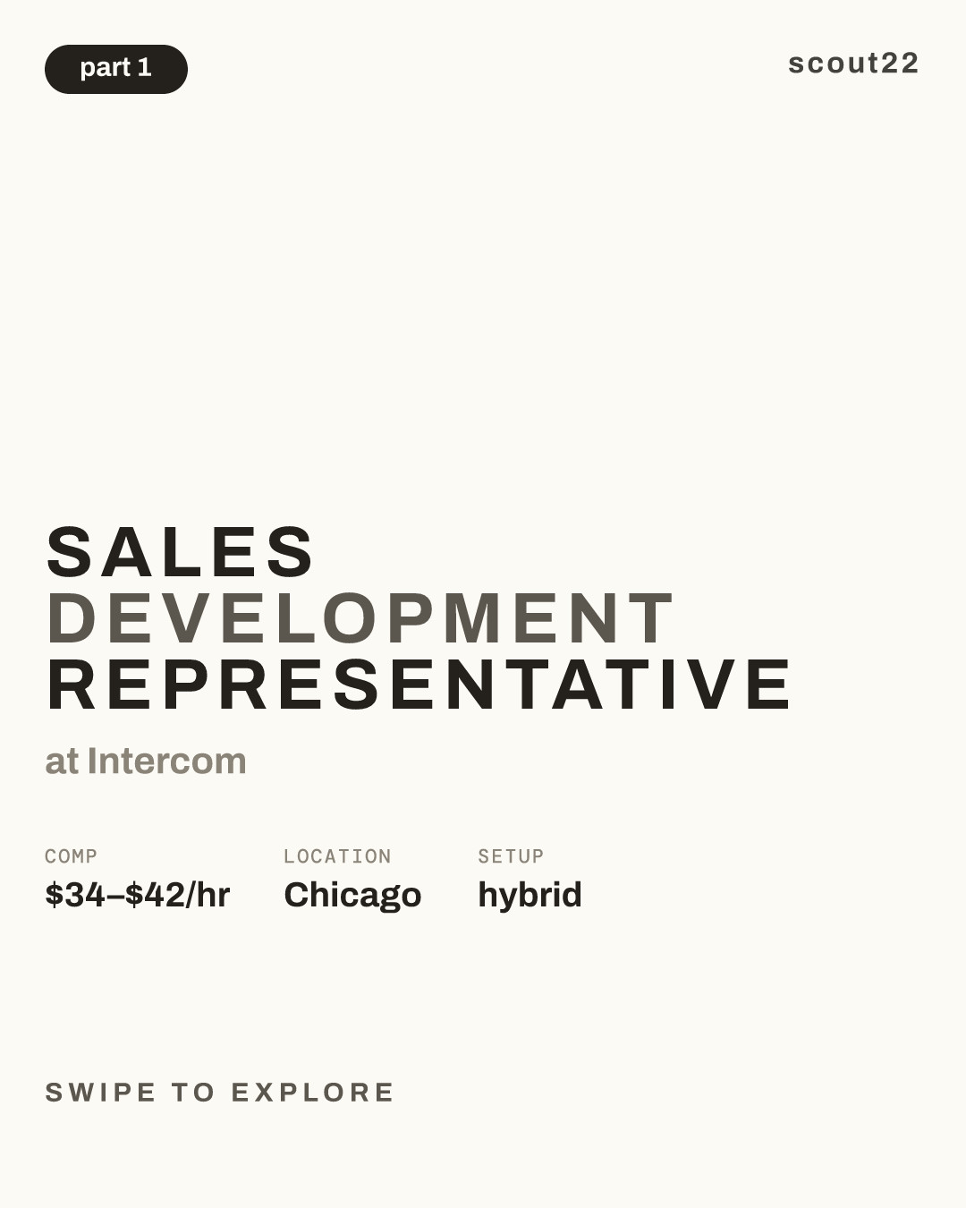 Sales Development Representative at Intercom