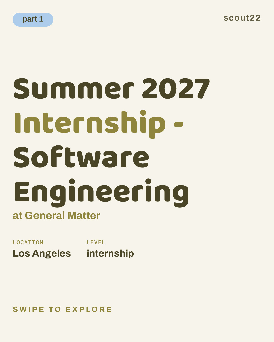 Summer 2027 Internship - Software Engineering at General Matter