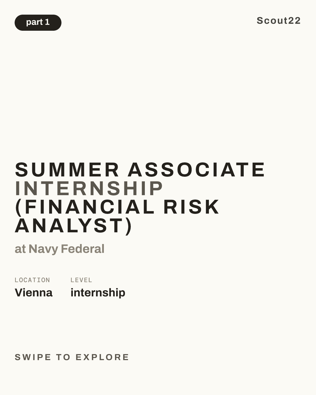 Summer Associate Internship (Financial Risk Analyst) at Navy Federal