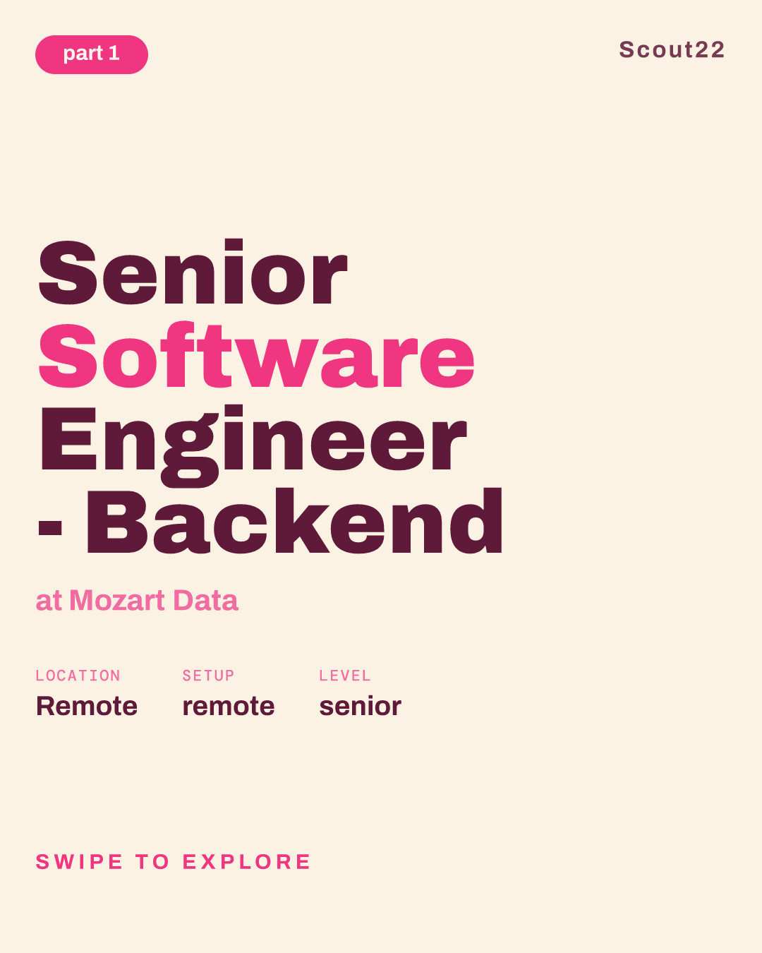 Senior Software Engineer - Backend at Mozart Data