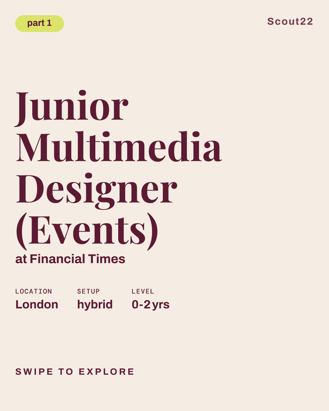 Junior Multimedia Designer (Events) at Financial Times
