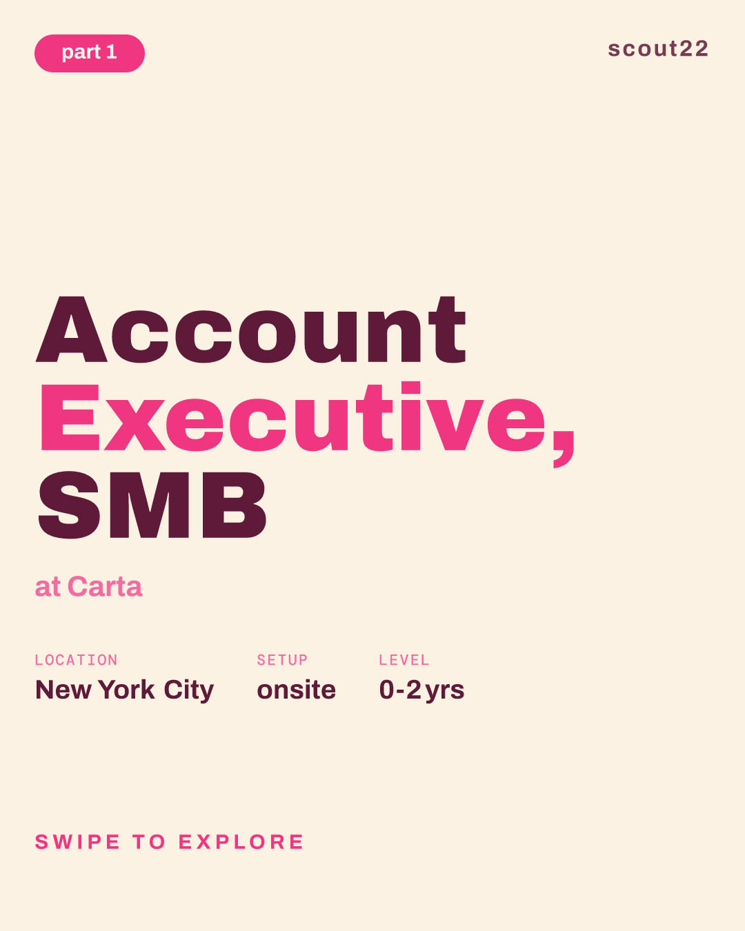 Account Executive, SMB at Carta