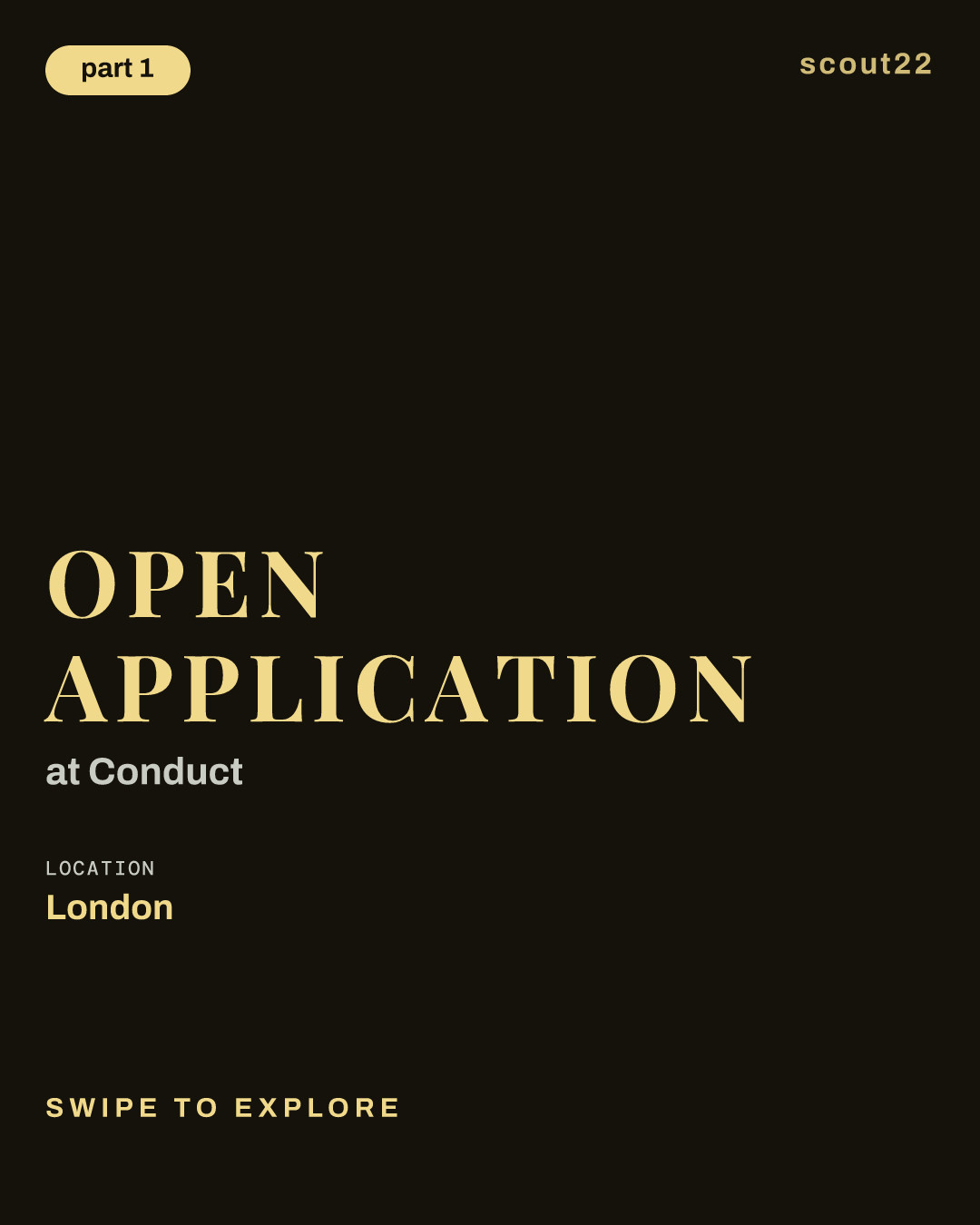 Open Application at Conduct