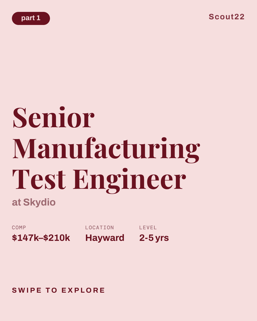 Senior Manufacturing Test Engineer at Skydio