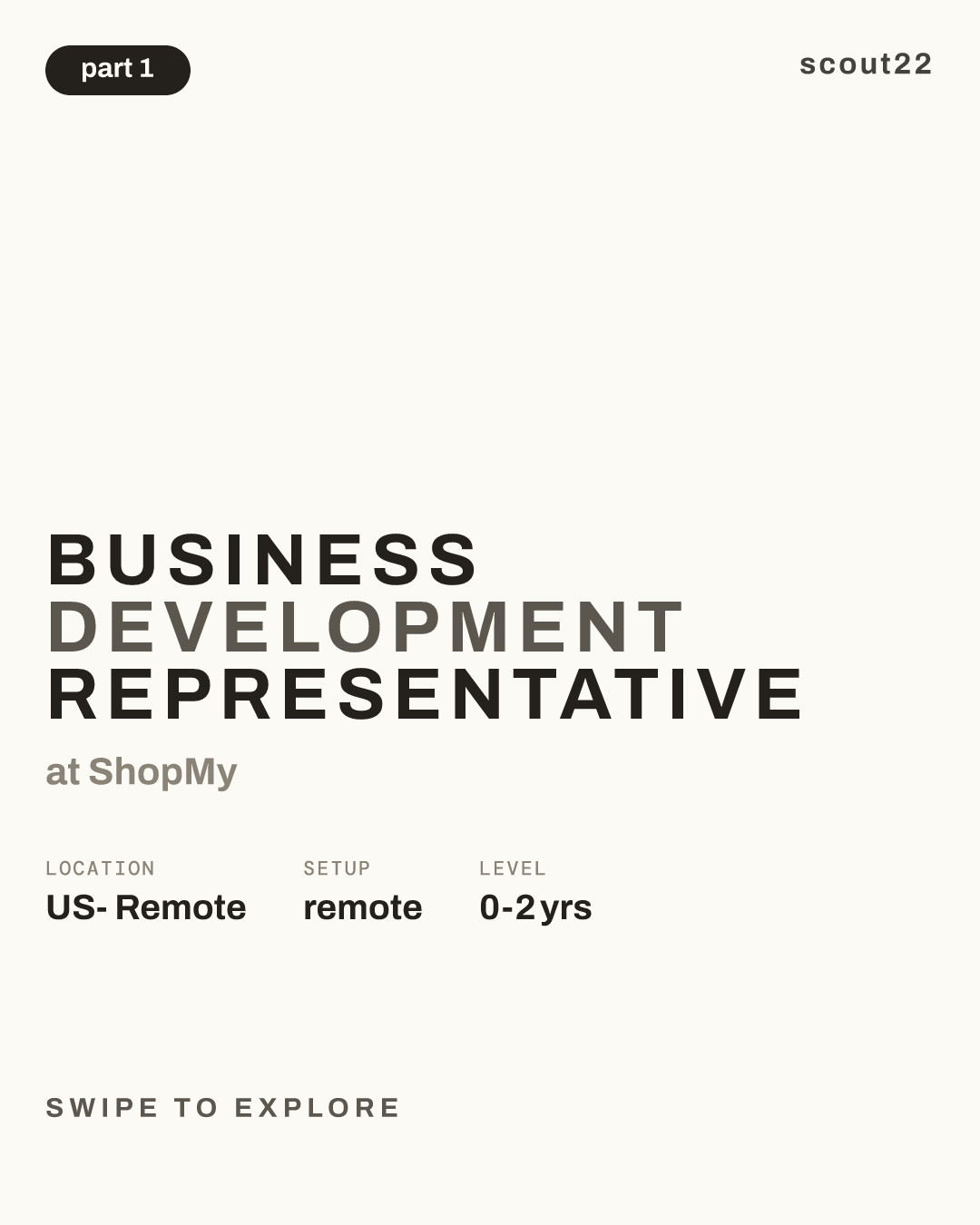 Business Development Representative at ShopMy