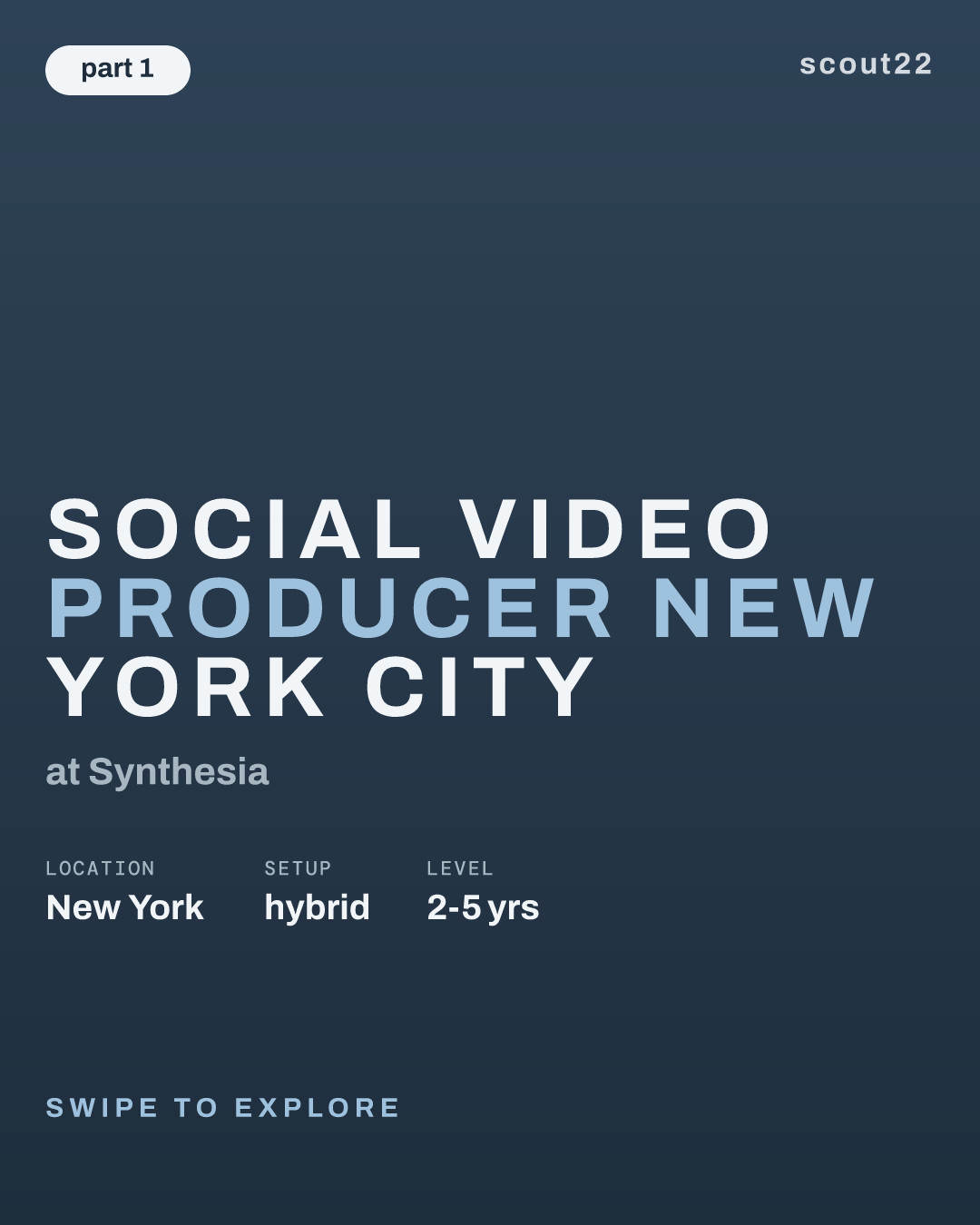 Social Video Producer New York City at Synthesia