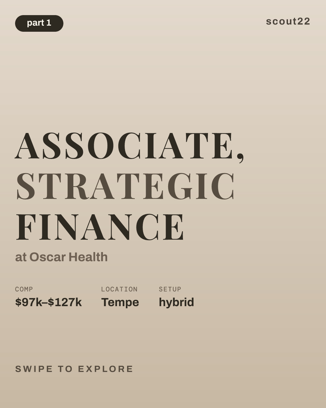 Associate, Strategic Finance at Oscar Health