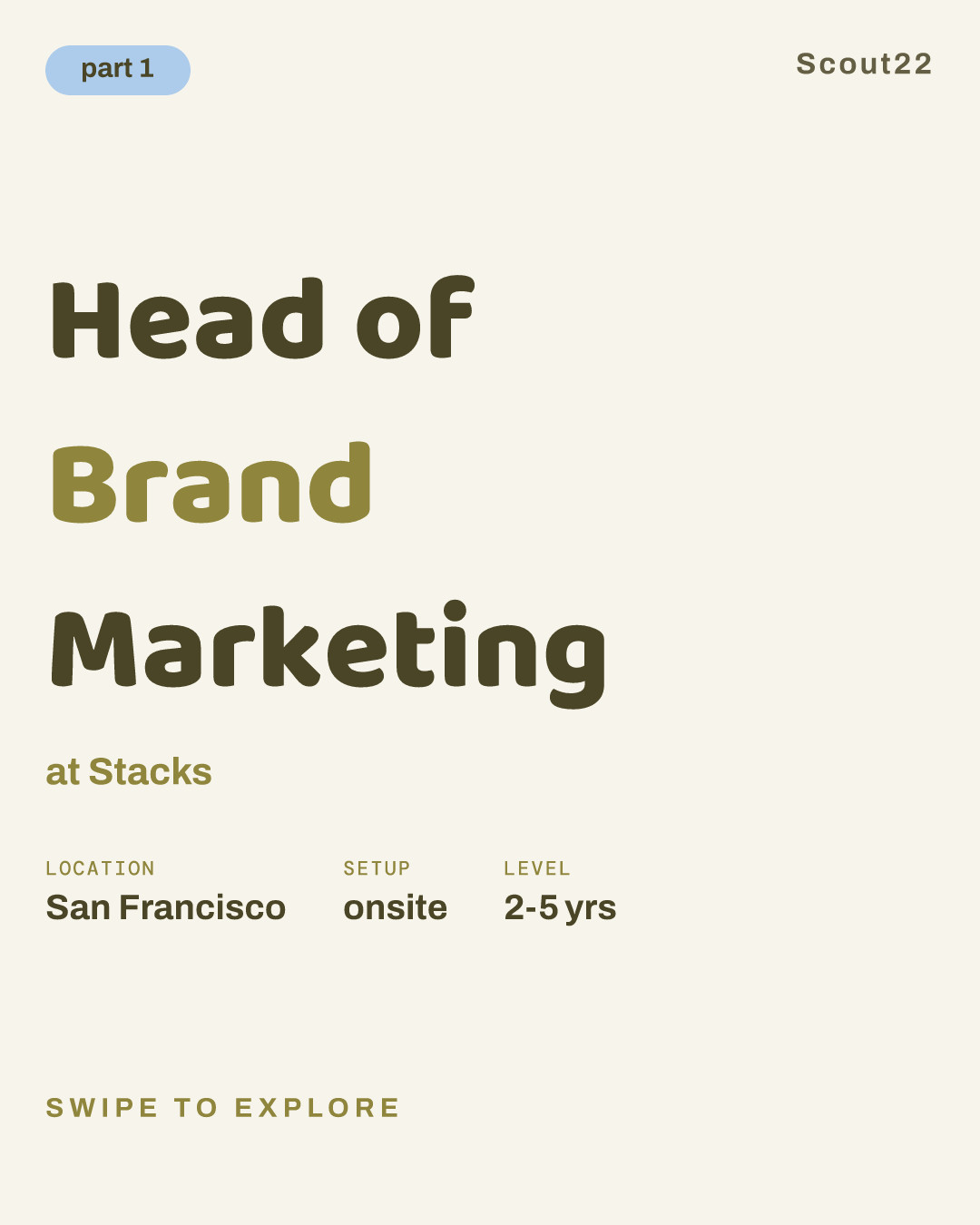 Head of Brand Marketing at Stacks