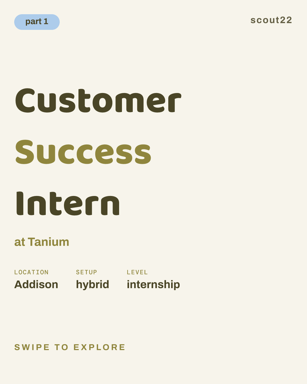 Customer Success Intern at Tanium