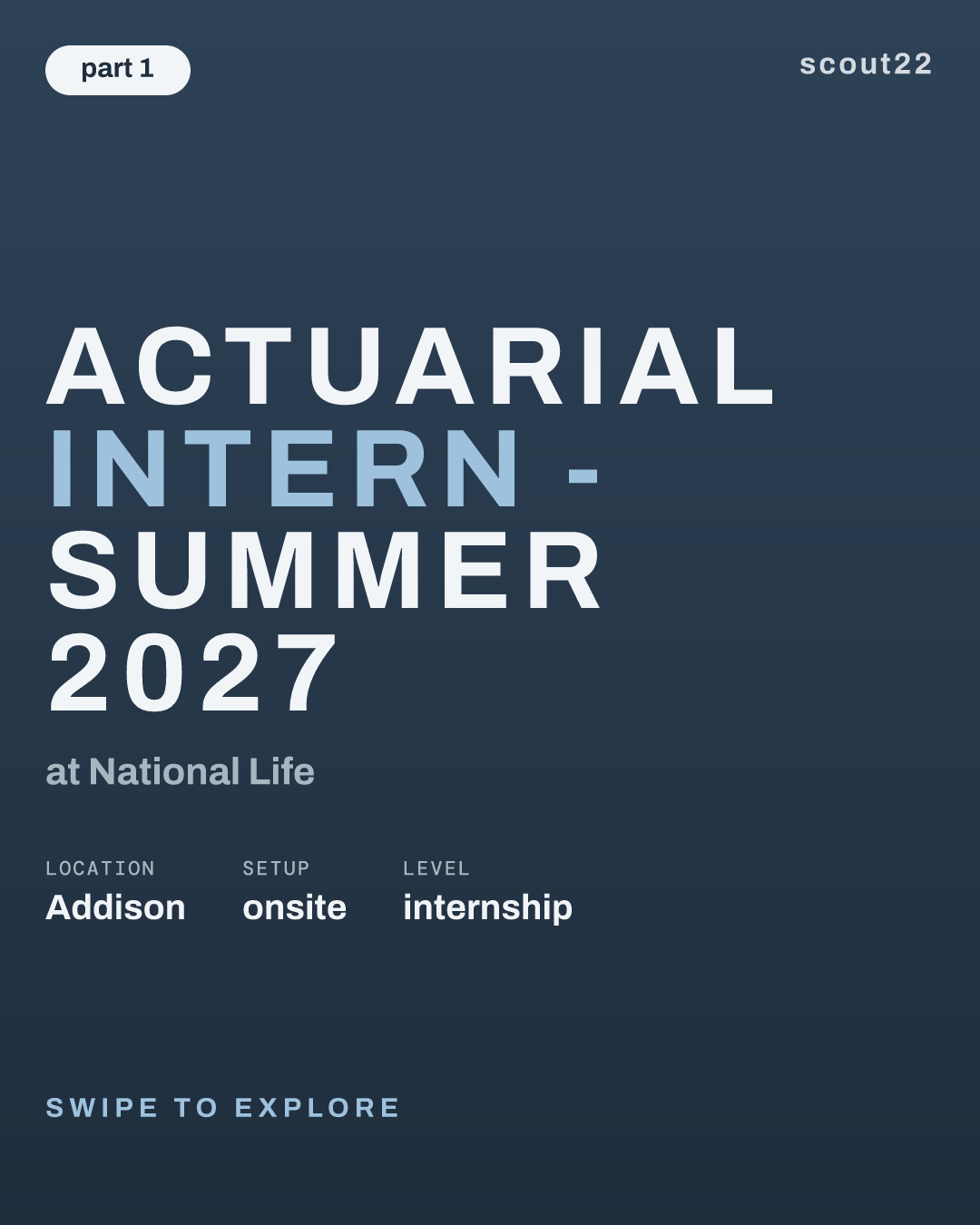 Actuarial Intern  - Summer 2027 at National Life