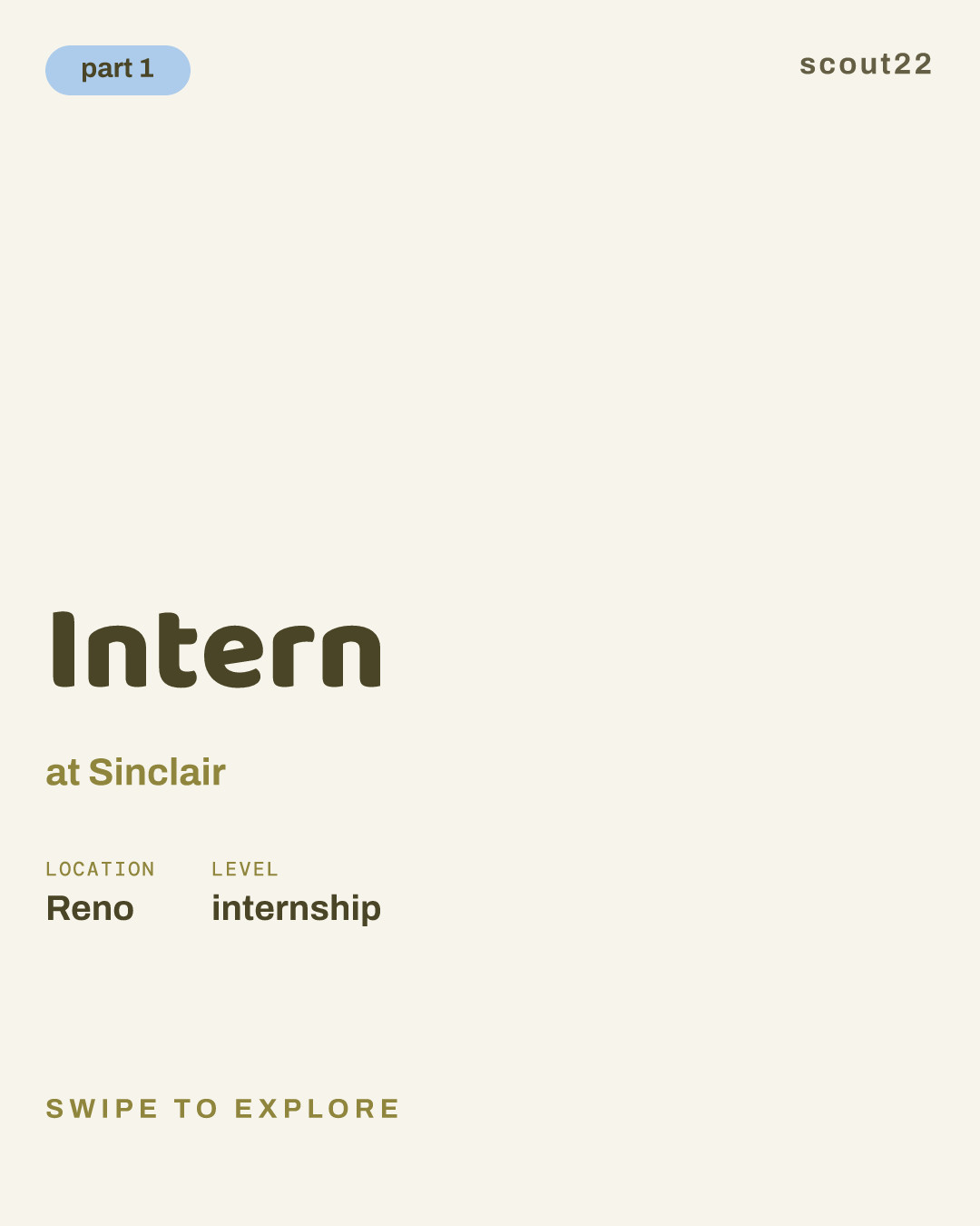 Intern at Sinclair