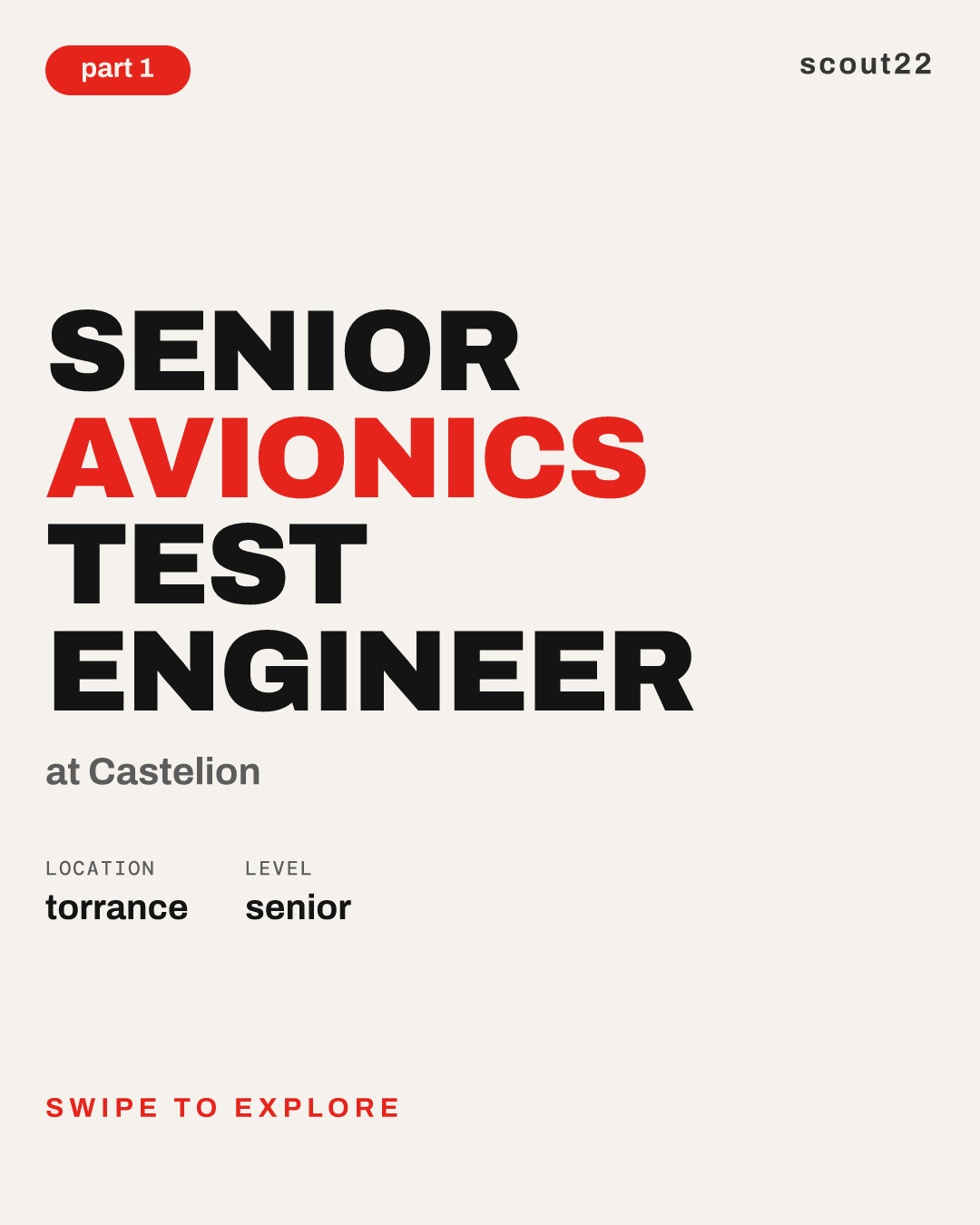 Senior Avionics Test Engineer at Castelion