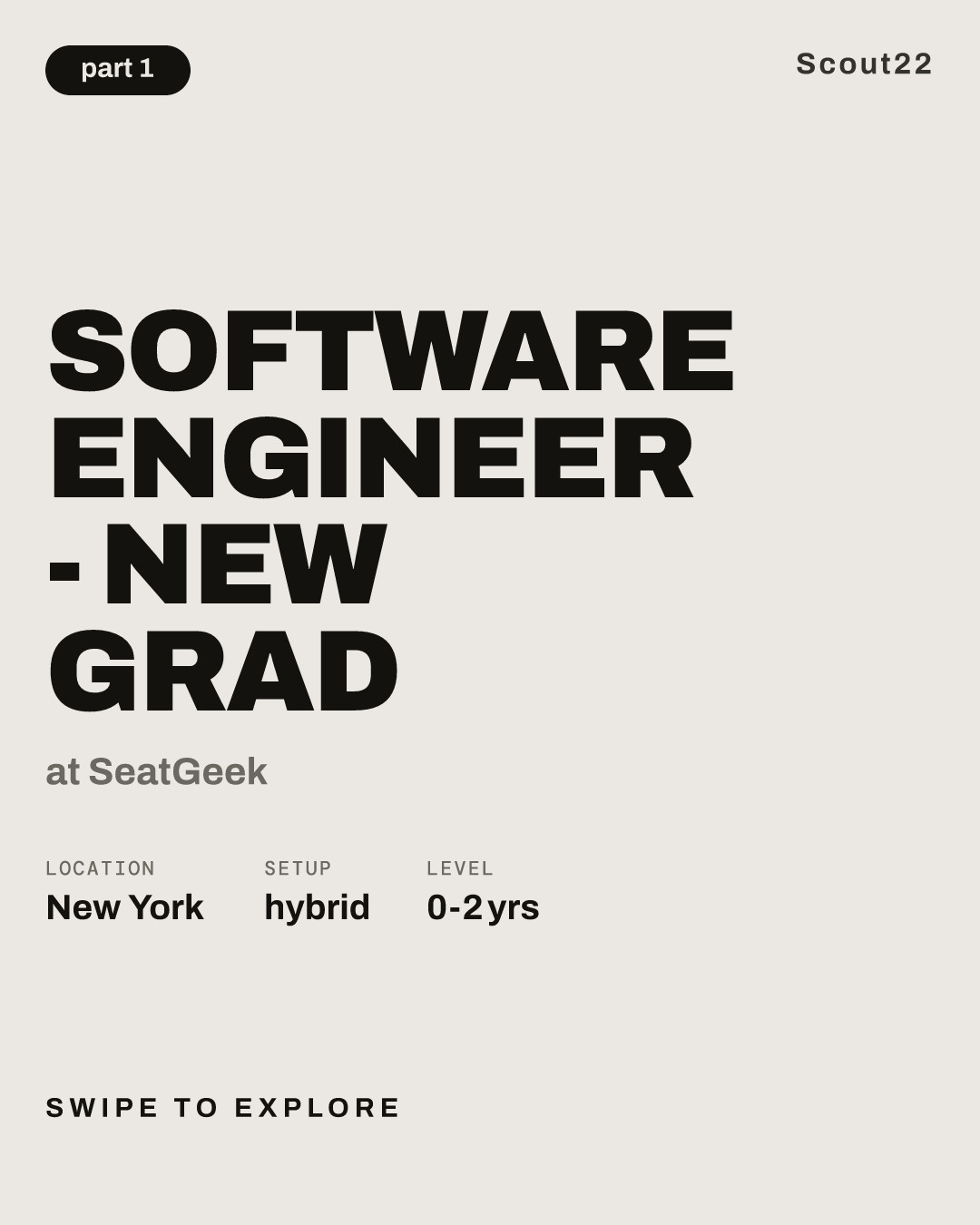 Software Engineer - New Grad at SeatGeek
