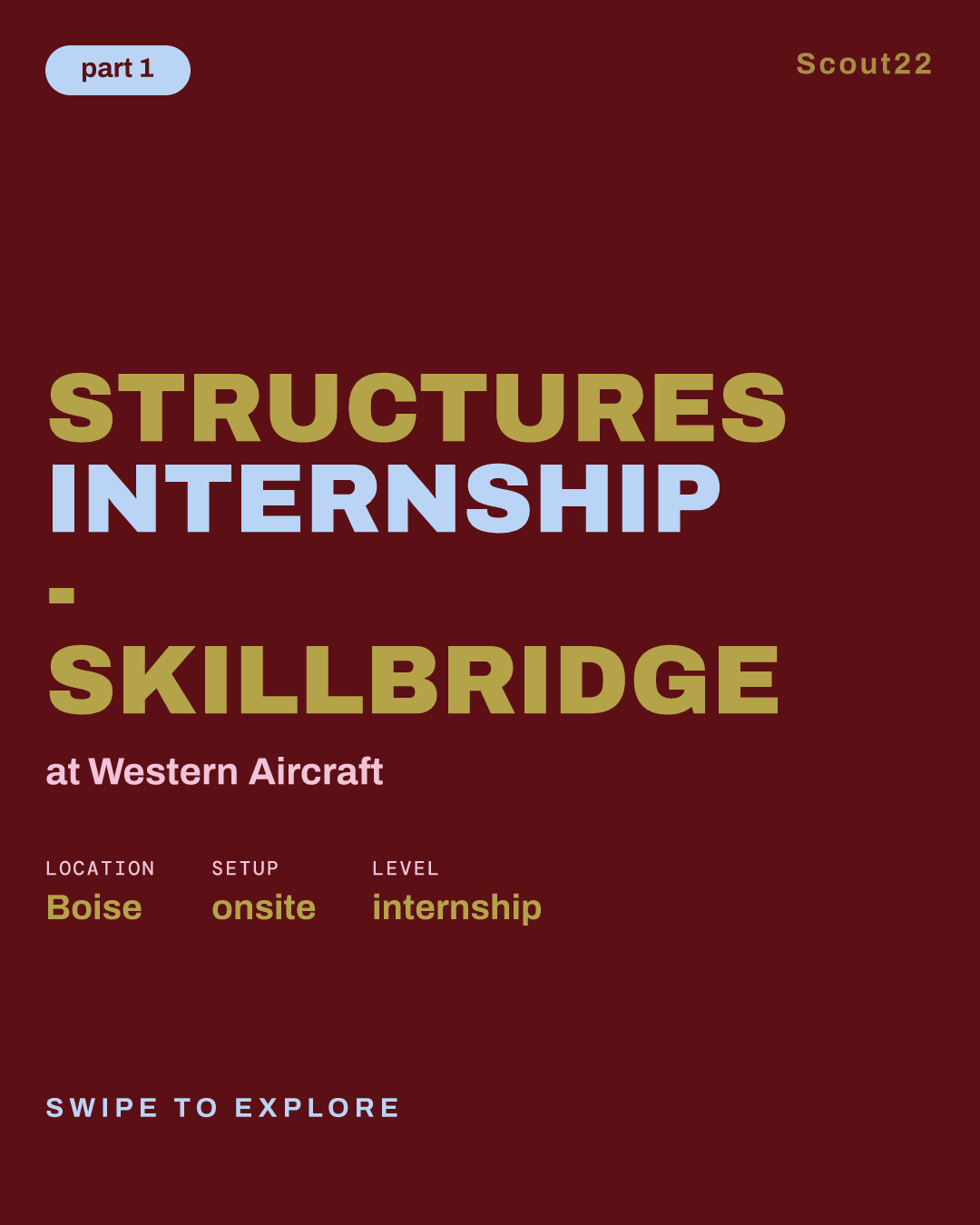 Structures Internship - SkillBridge at Western Aircraft