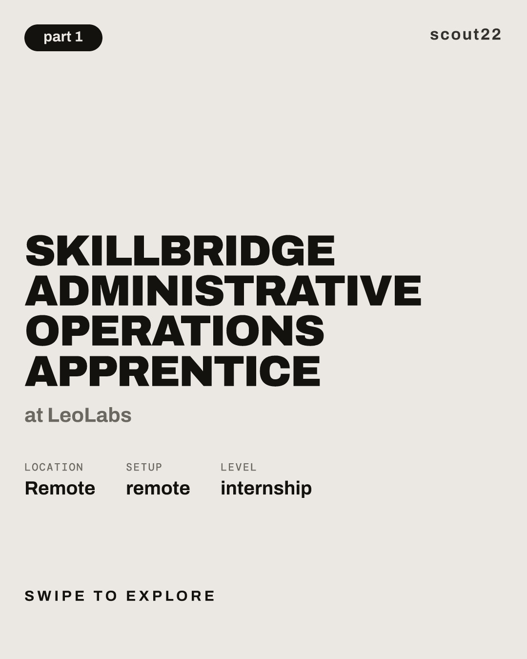 Skillbridge Administrative Operations Apprentice at LeoLabs