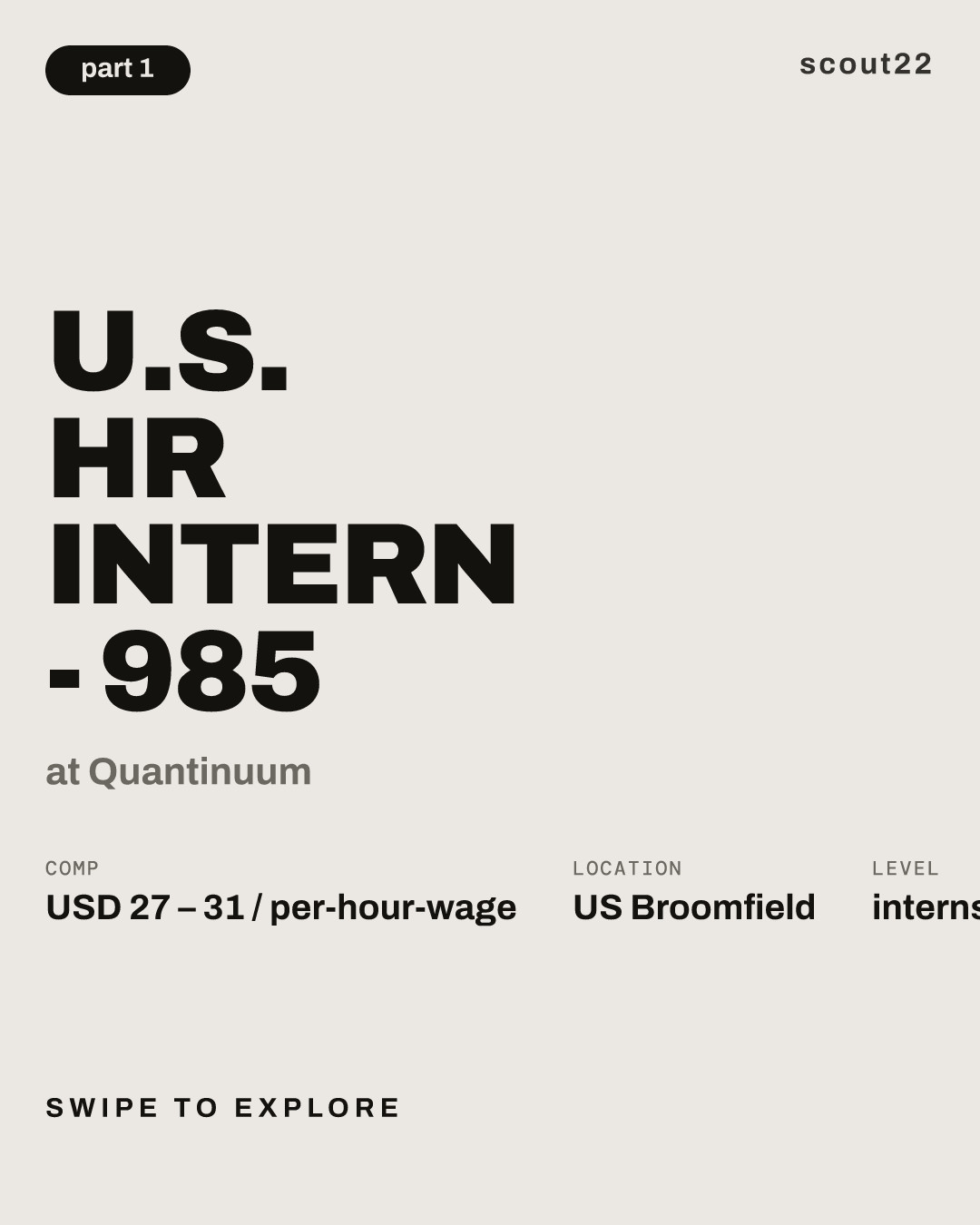 U.S. HR Intern - 985 at Quantinuum