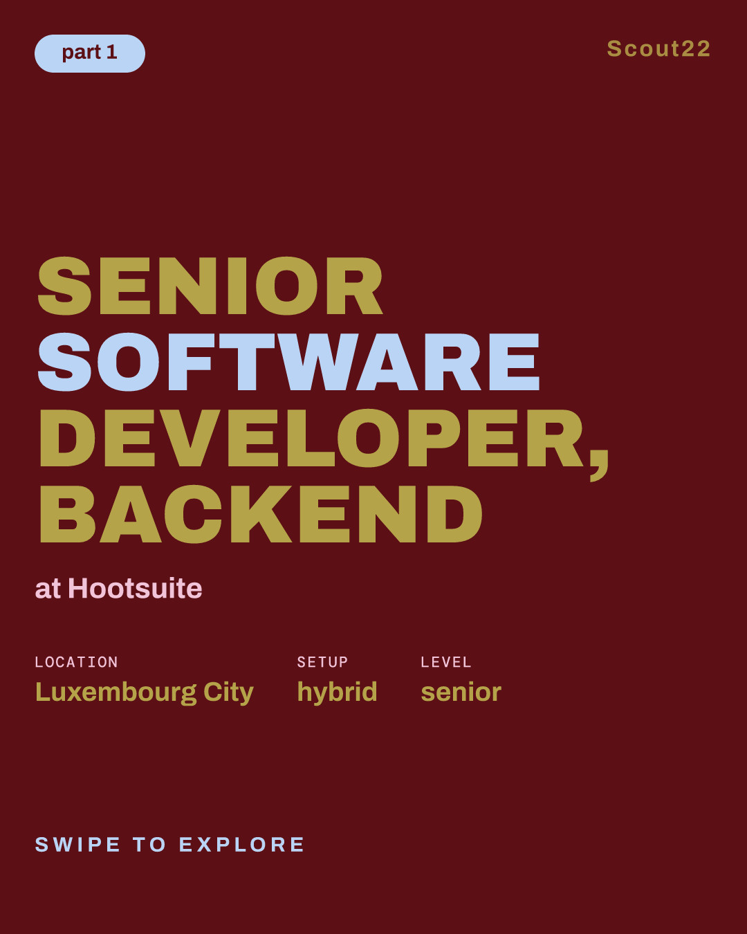 Senior Software Developer, Backend at Hootsuite
