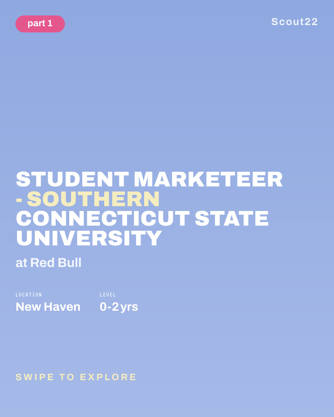 Student Marketeer - Southern Connecticut State University at Red Bull