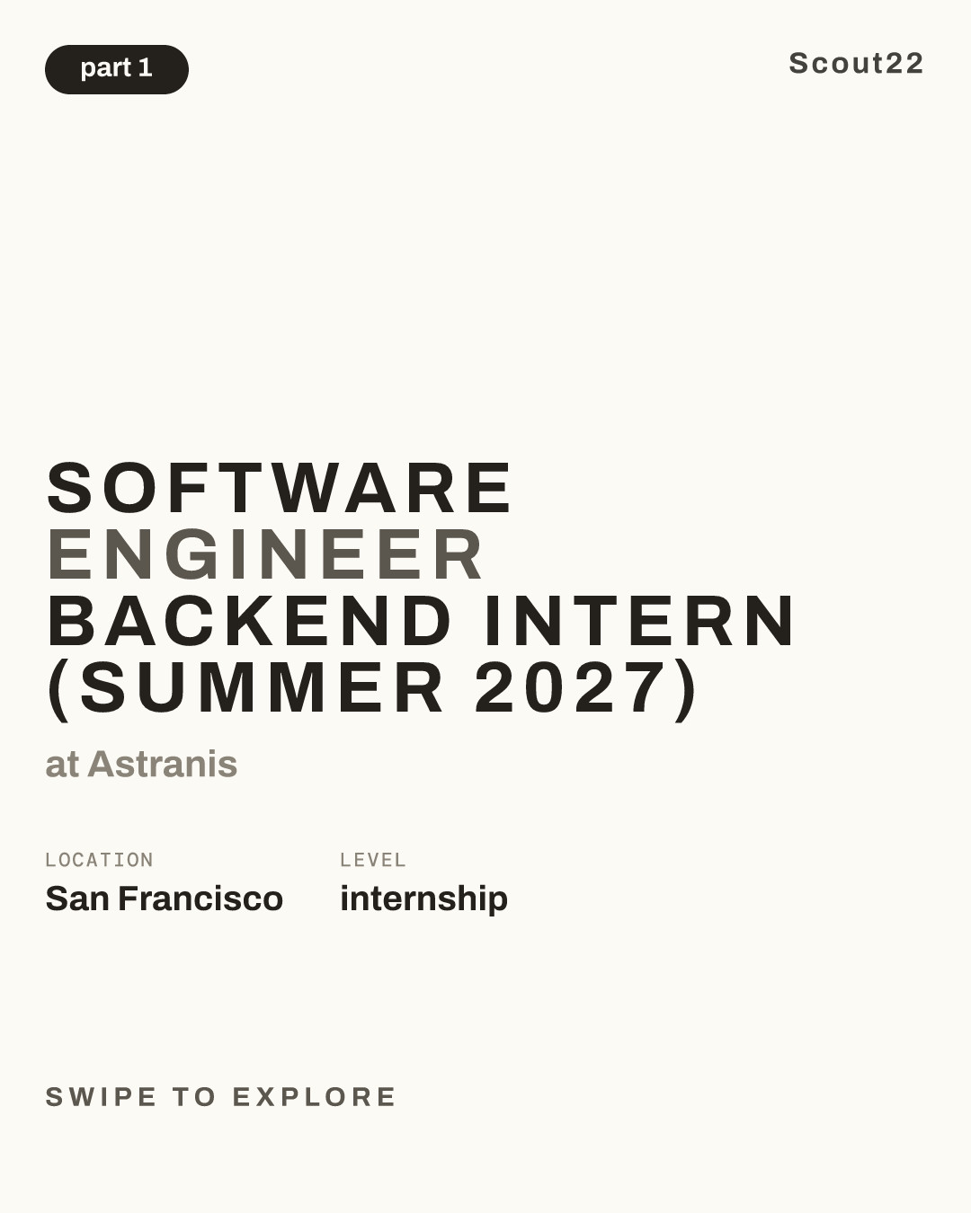 Software Engineer Backend Intern (Summer 2027) at Astranis