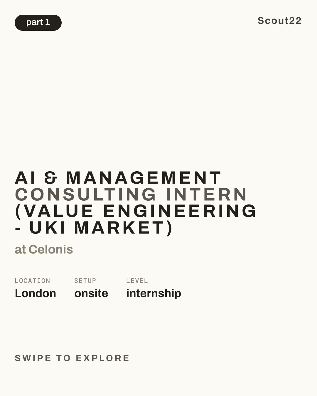 AI & Management Consulting Intern (Value Engineering - UKI Market) at Celonis