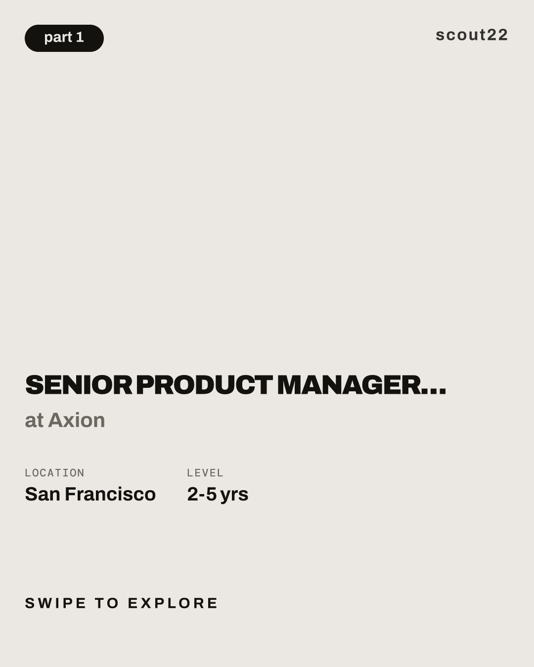 Senior Product Manager, Core Product at Axion