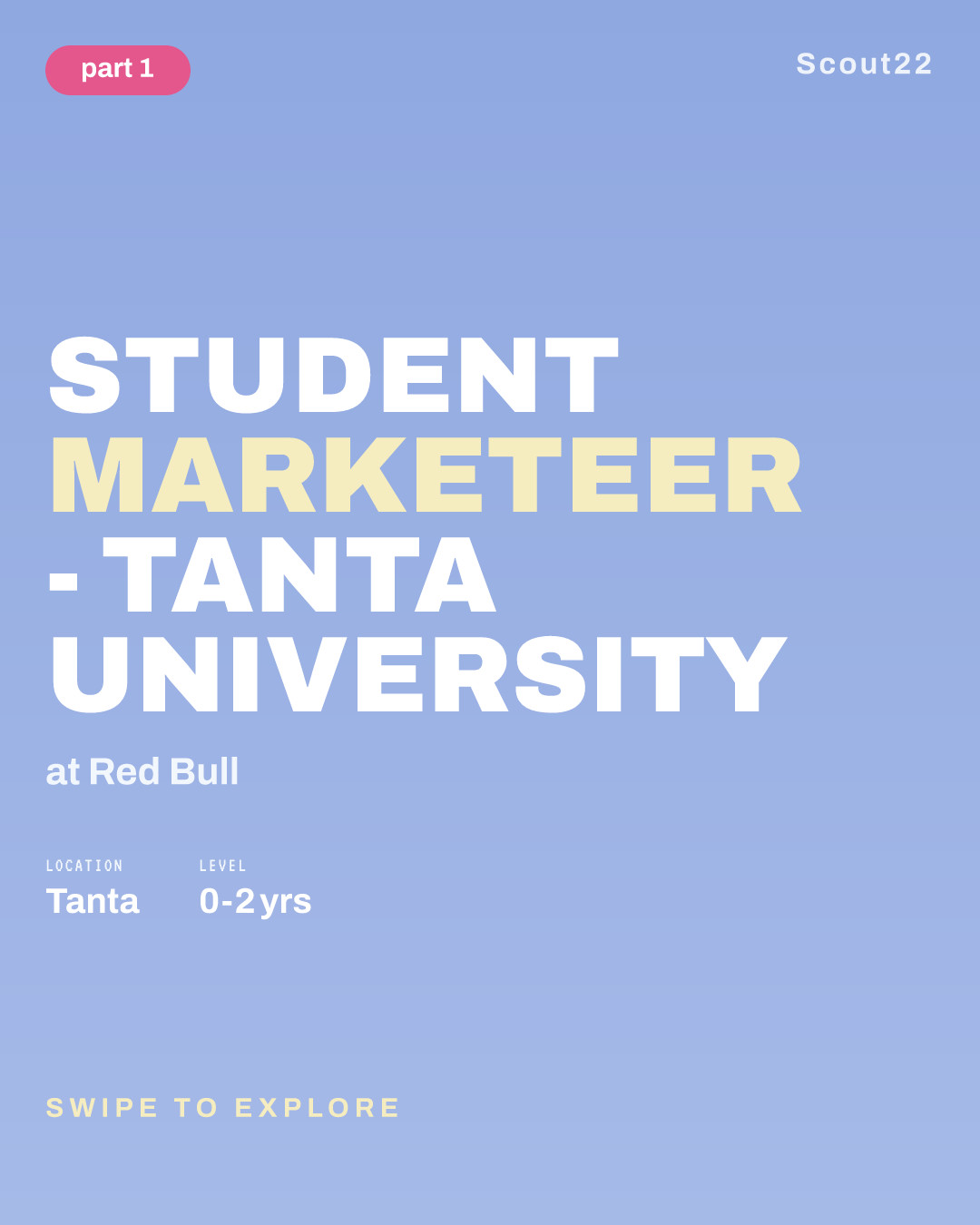Student Marketeer - Tanta University at Red Bull