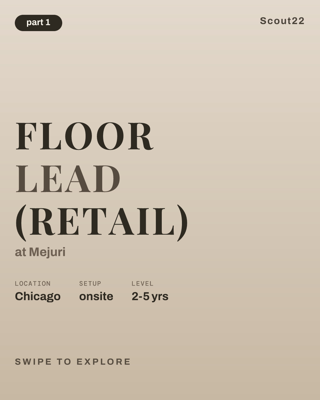 Floor Lead (Retail) at Mejuri