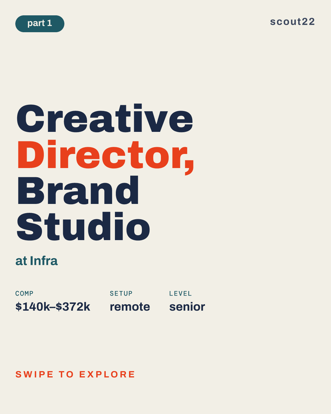 Creative Director, Brand Studio at Infra