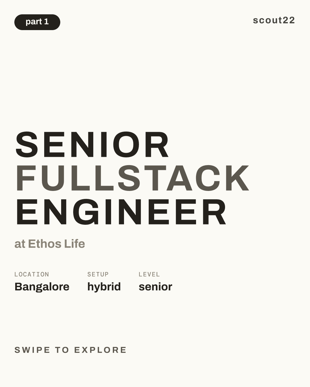 Senior Fullstack Engineer at Ethos Life