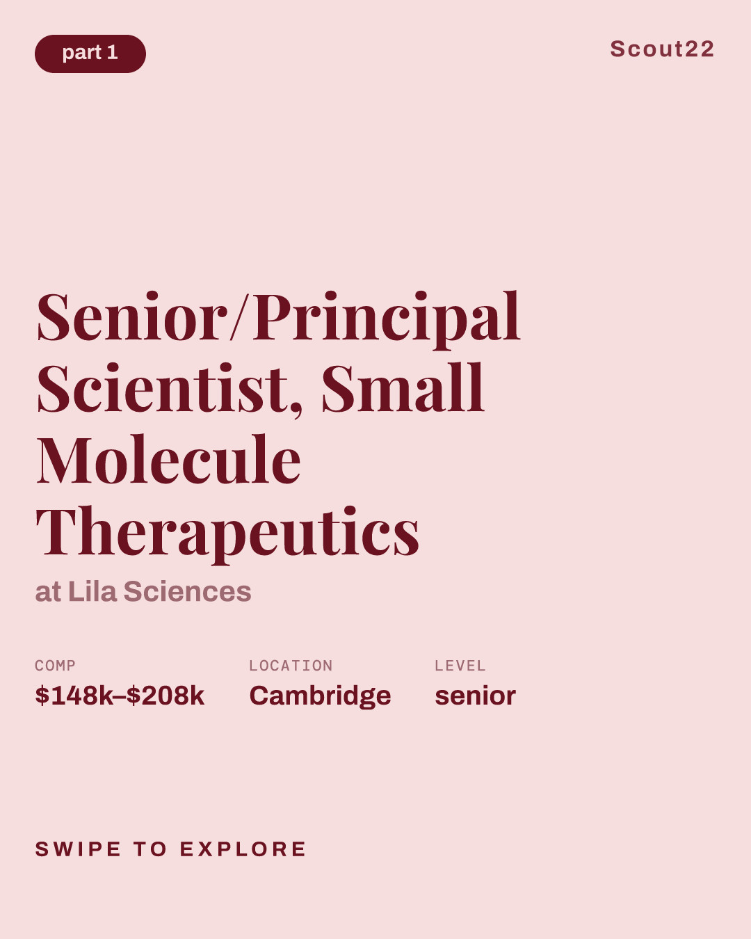 Senior/Principal Scientist, Small Molecule Therapeutics at Lila Sciences