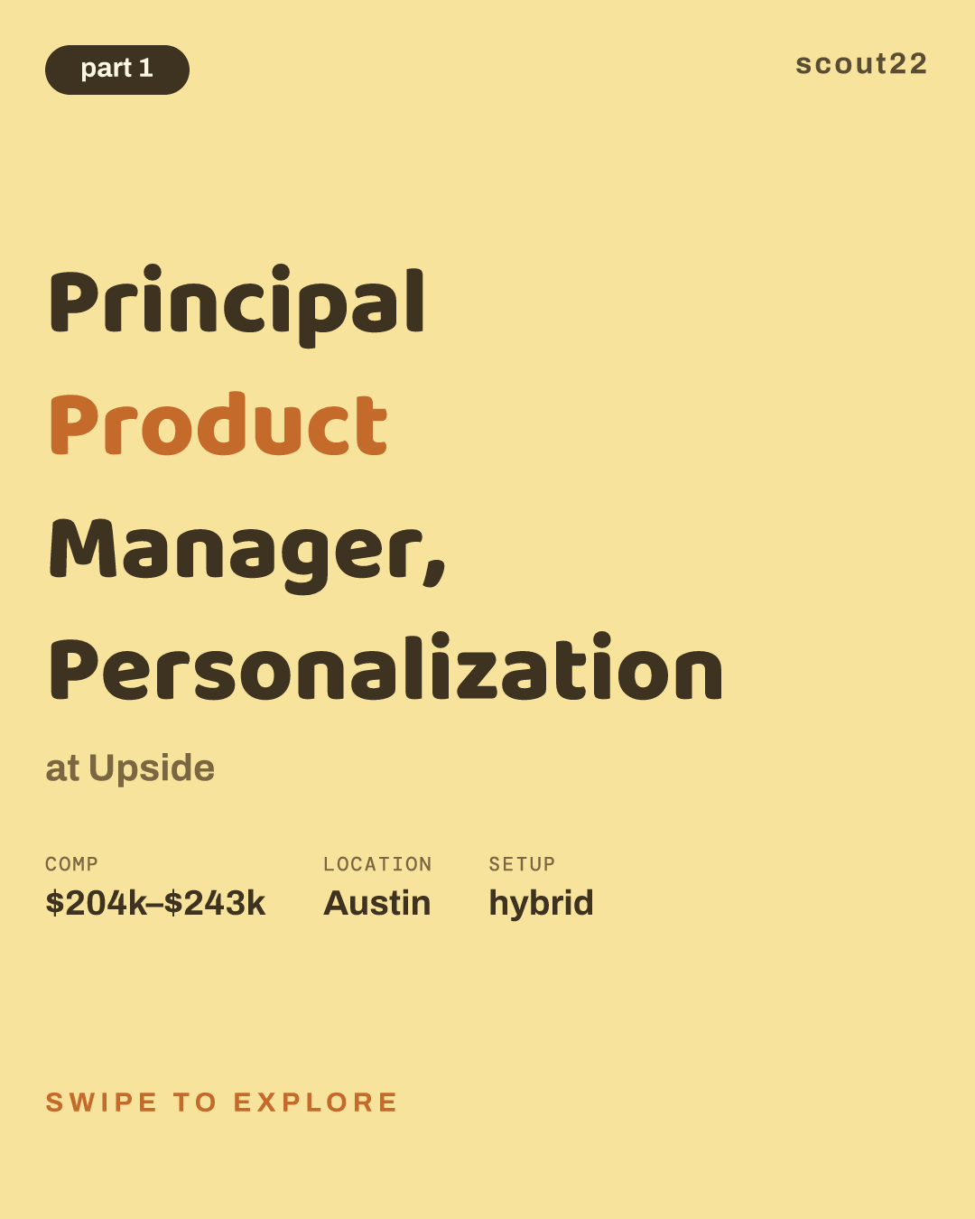 Principal Product Manager, Personalization at Upside