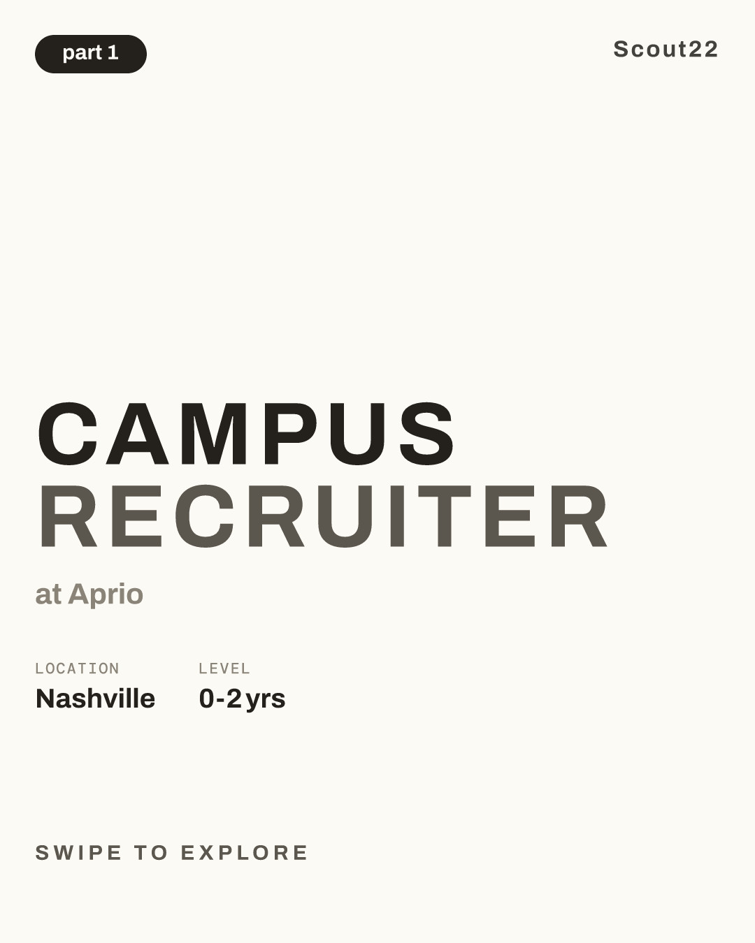 Campus Recruiter at Aprio