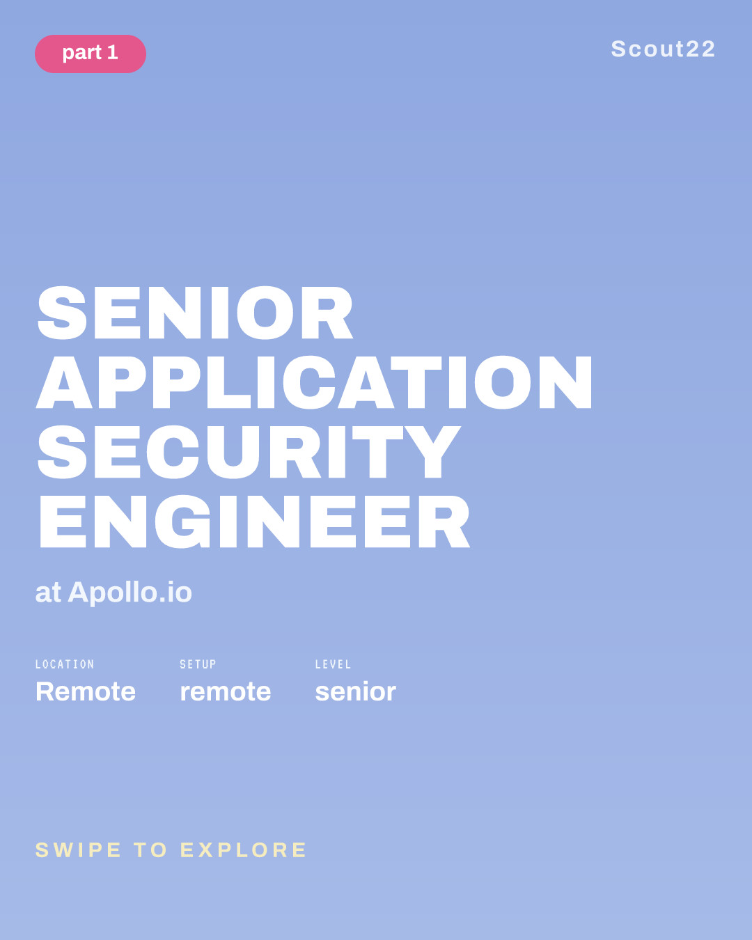 Senior Application Security Engineer at Apollo.io