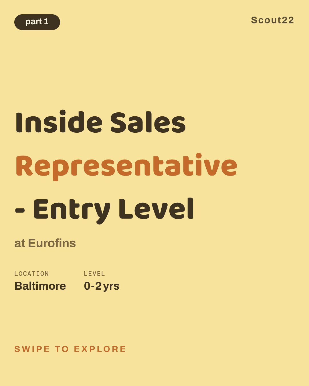 Inside Sales Representative - Entry Level at Eurofins