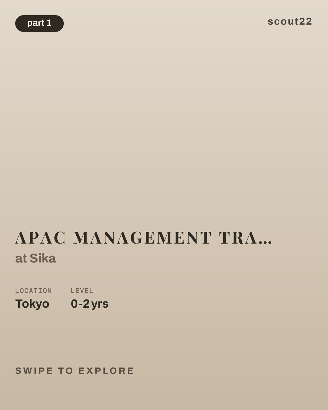 APAC Management Trainee - Procurement JAPAN at Sika
